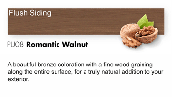 PU08 Romantic Walnut Trespa Pura NFC<sup>®</sup> Flush Siding