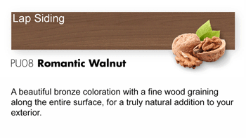 PU08 Romantic Walnut Trespa Pura NFC<sup>®</sup> Lap Siding