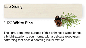 PU20 White Pine Trespa Pura NFC<sup>®</sup> Lap Siding